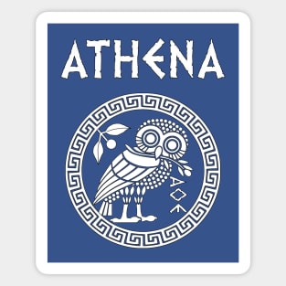 Athena Greek Goddess of Wisdom and War Athenian Owl Symbol Magnet